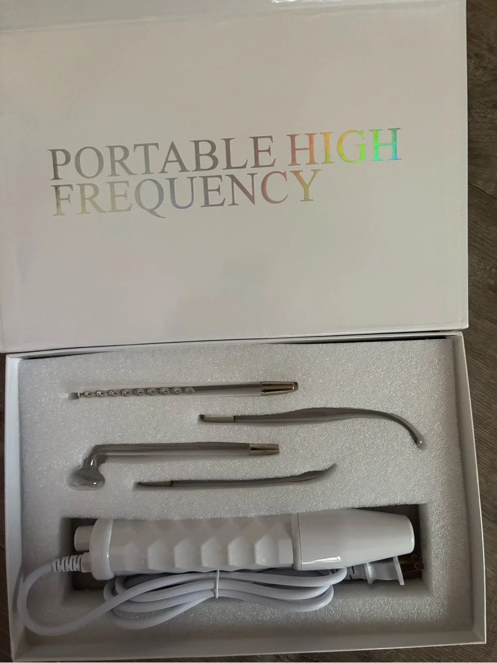 Portable High Frequency Acne Treatment Device - White